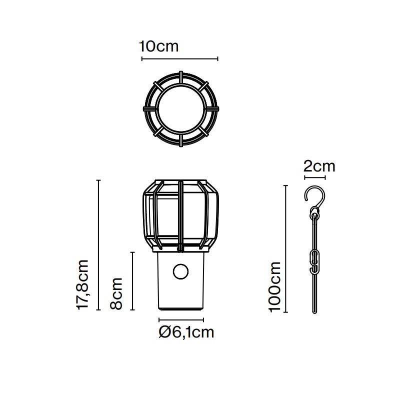 Marset Chispa Outdoor LED Portable Lamp Specification 