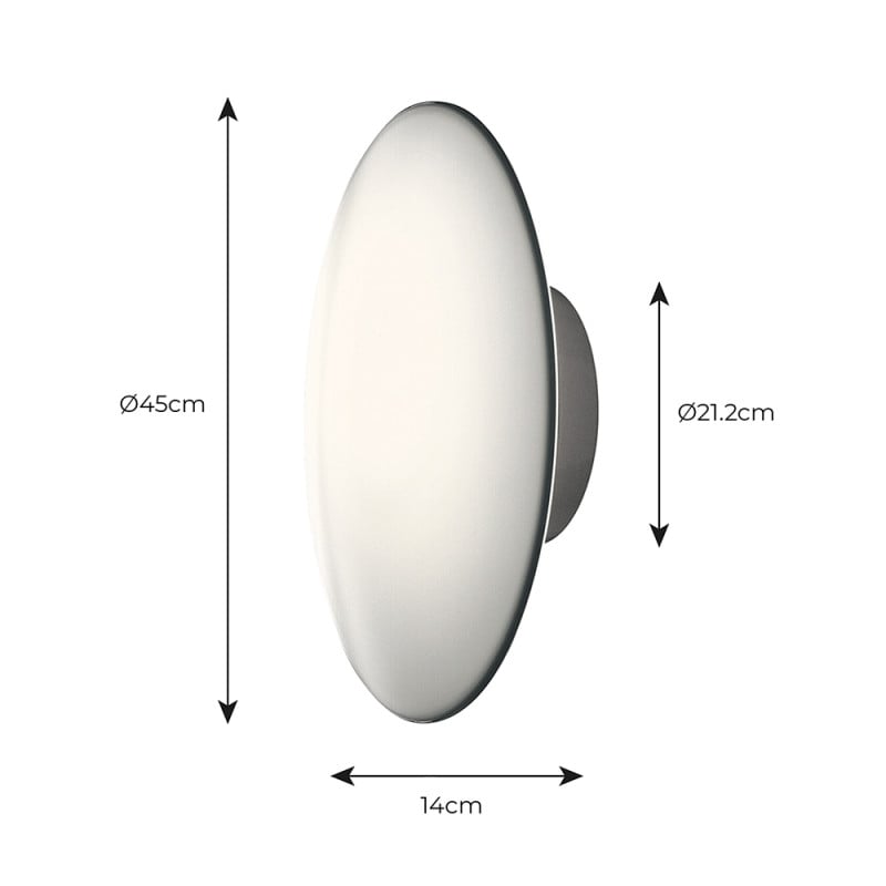 Specification Image for Louis Poulsen AJ Eklipta Outdoor Wall Light