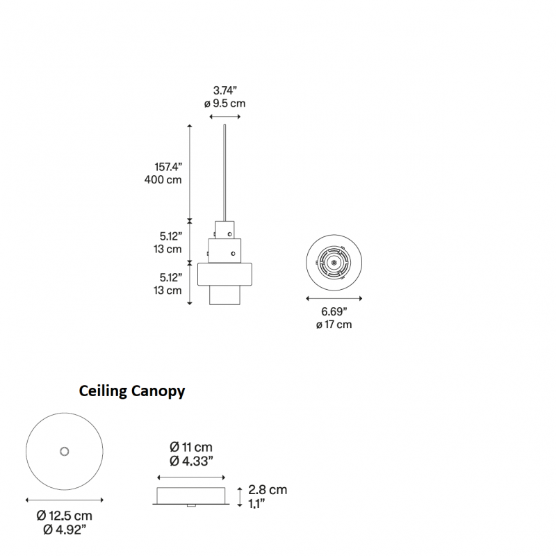 Specification image for Diesel Living with Lodes Gask Pendant