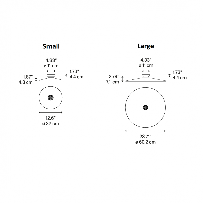 Specification image for Diesel Living with Lodes Vinyl Wall/Ceiling Light