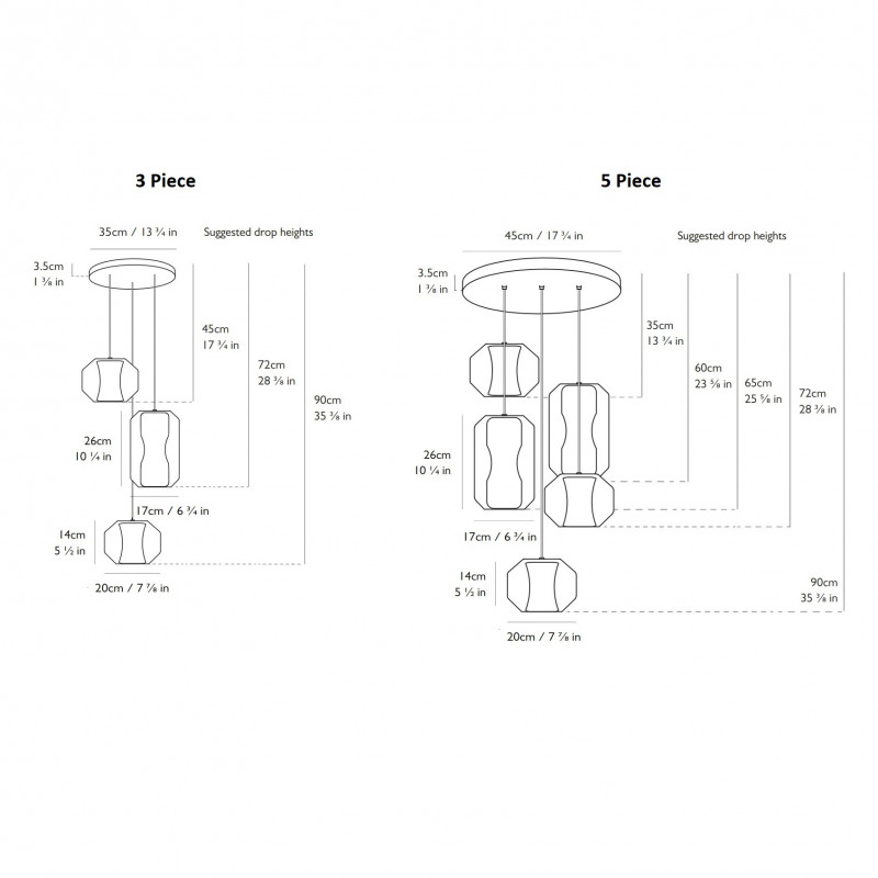 Specification image for Lee Broom Chamber Chandelier