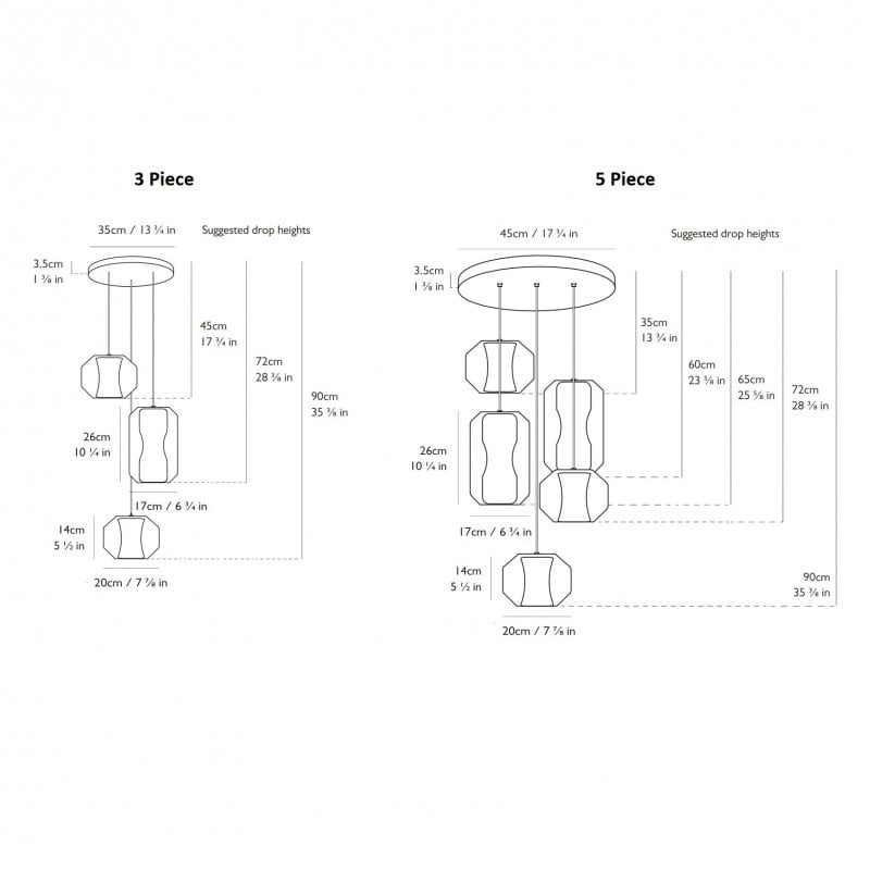 Specification image for Lee Broom Chamber Chandelier