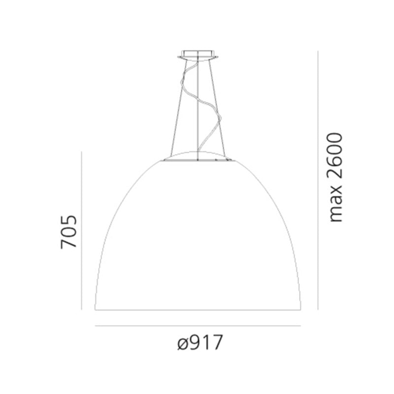 Specification Image for Artemide Nur Acoustic LED Pendant