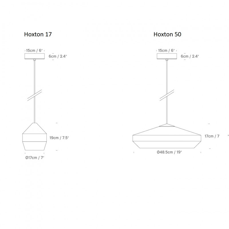 Specification image for Innermost Hoxton Pendant