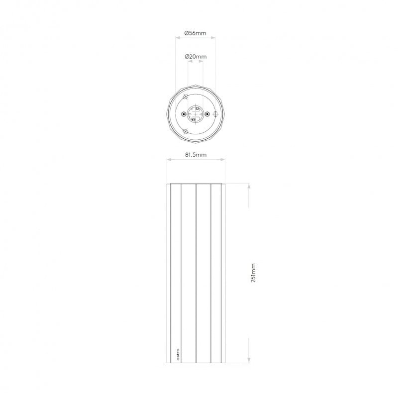 Specification image for Astro Hashira Surface Ceiling Light