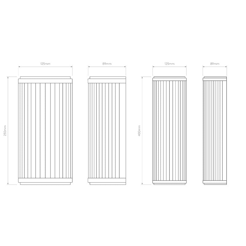 Specification Image for Astro Versailles LED Wall Light