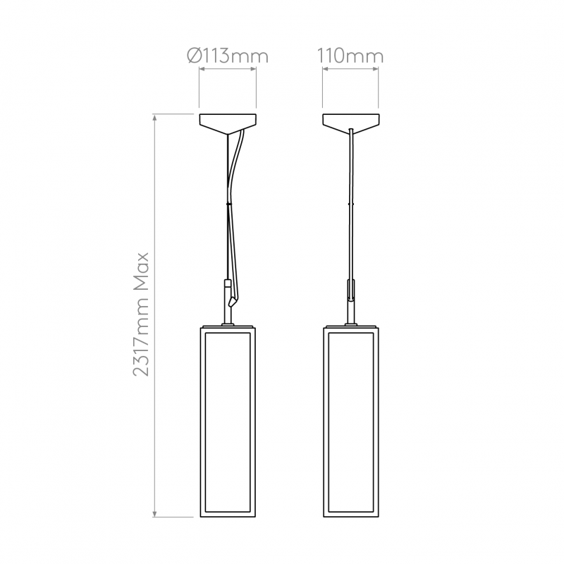 Specification image for Astro Harvard Pendant