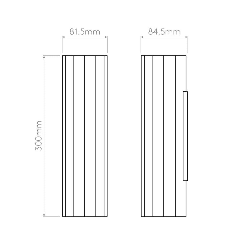 Specification image for Astro Hashira Wall Light