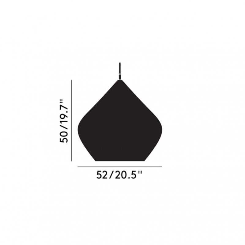 Specification image for Tom Dixon Beat Stout LED Pendant