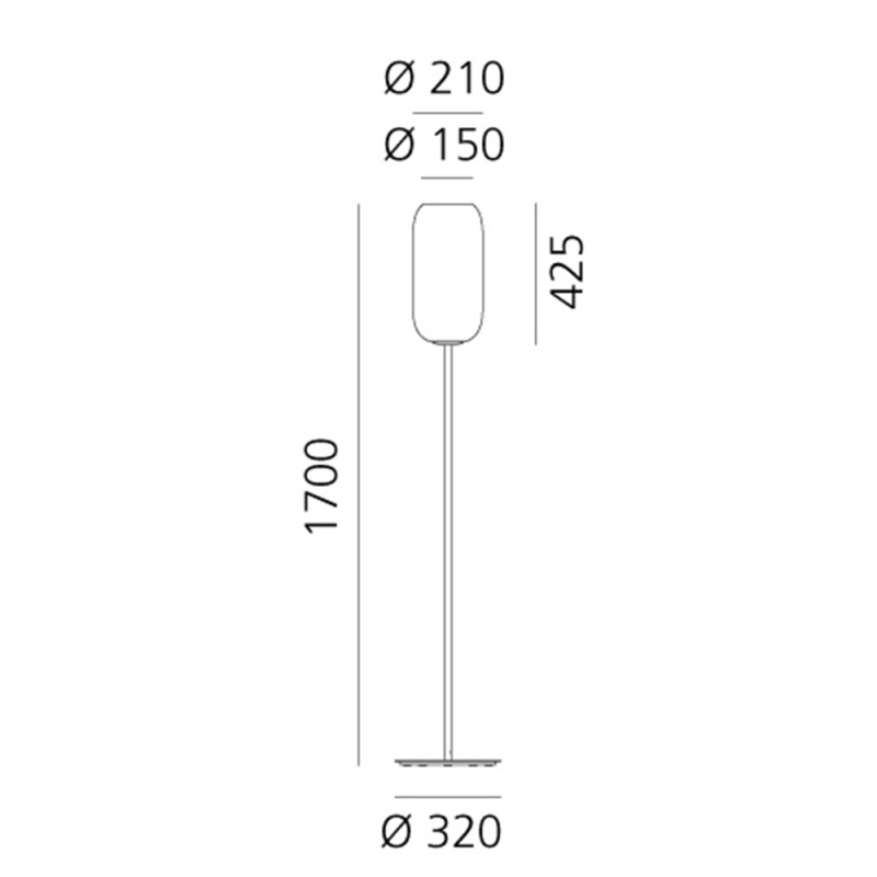 Specification Image for Artemide Gople Floor Lamp
