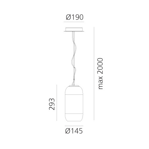 Specification image for Artemide Gople Mini Suspension