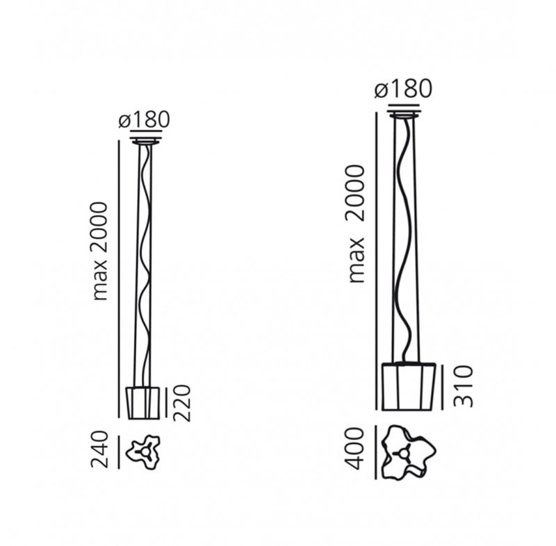 Specification image for Artemide Logico Suspension