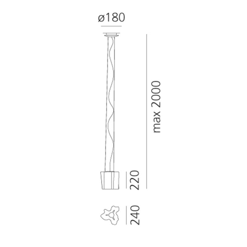 Specification Image for Artemide Logico Suspension Light