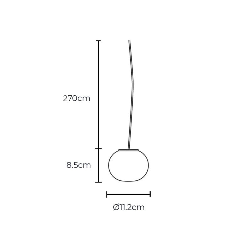 Specification Image for Flos Glo-Ball Mini Suspension