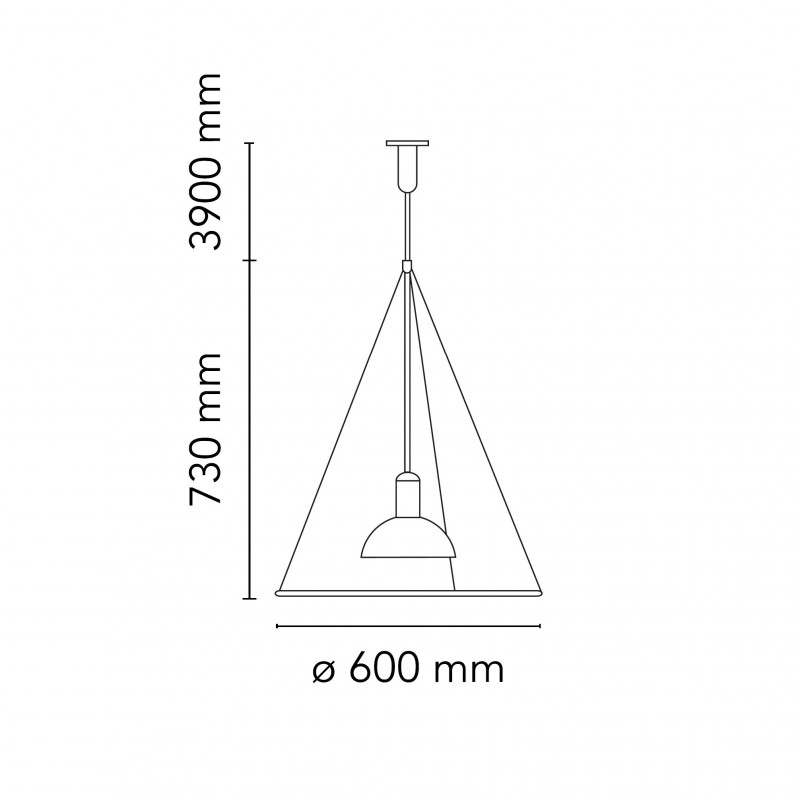 Specification image for Flos Frisbi Pendant