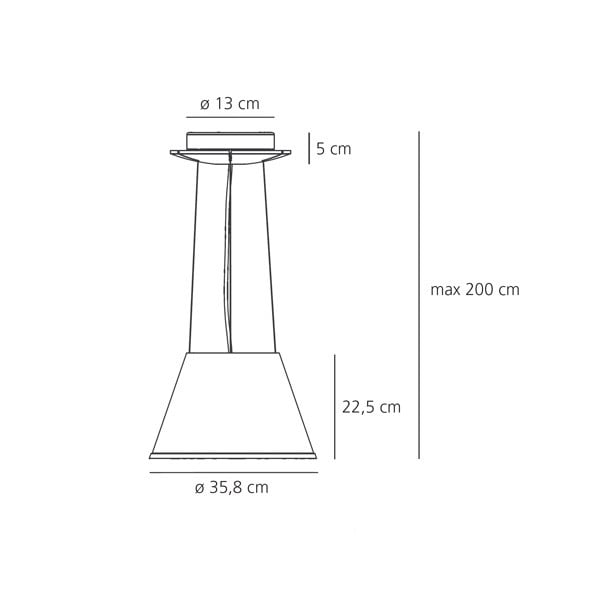 Specification image for Artemide Choose Suspension Lighting