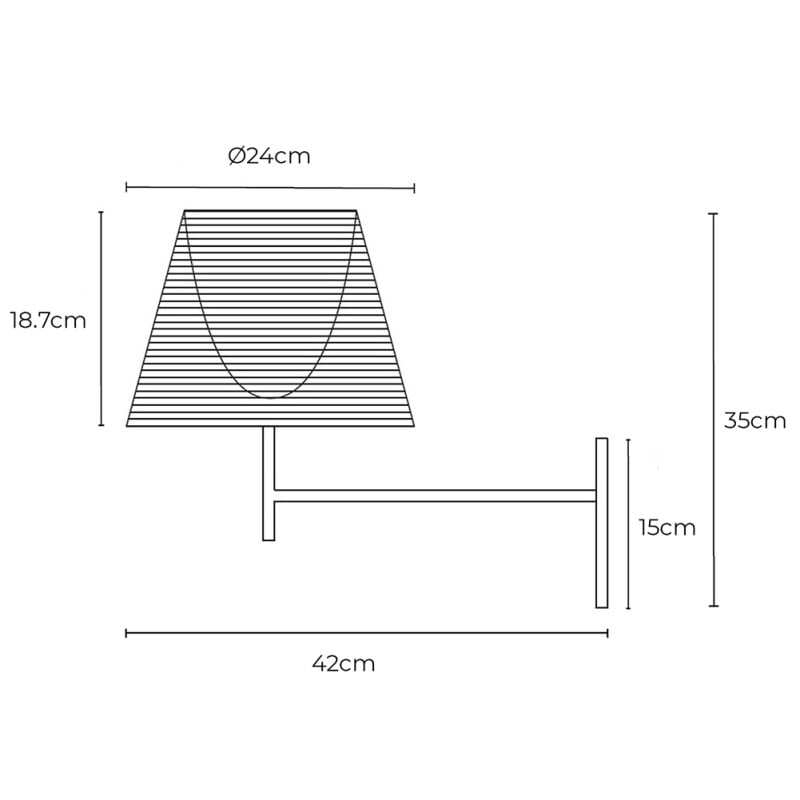 Specification Image for Flos KTribe Wall Light