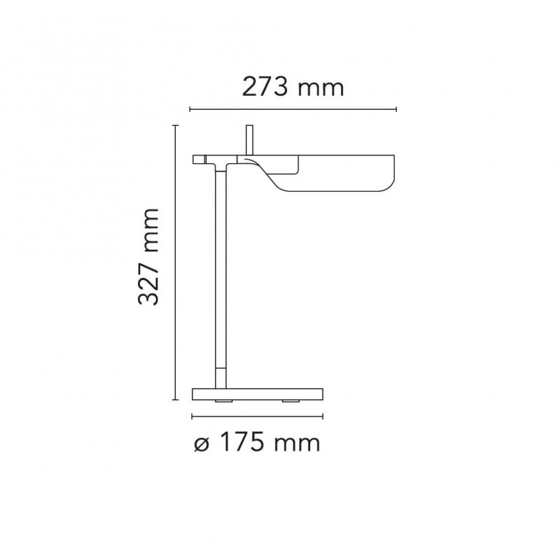 Specification image for Flos Tab LED Table Lamp