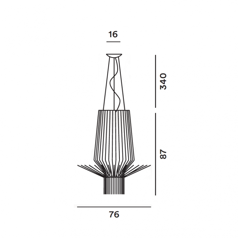 Specification image for Foscarini Allegretto Assai Pendant 