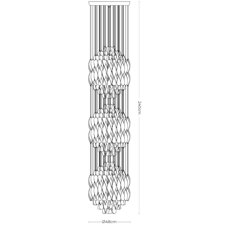 Specification Image for Verpan Spiral SP3 Pendant 