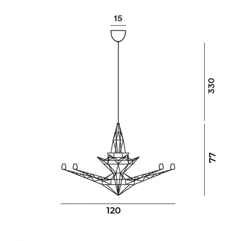 Specification image for Foscarini Lightweight Pendant
