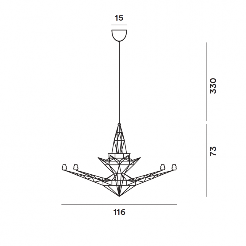 Specification image for Foscarini Lightweight Pendant