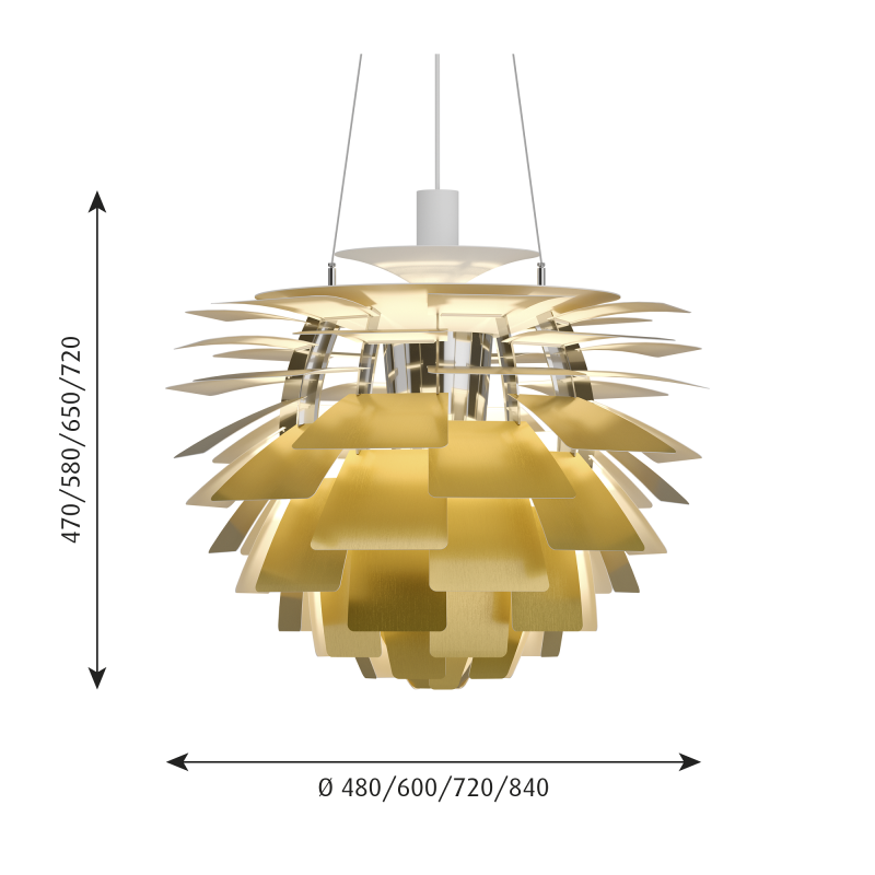 Specification image for Louis Poulsen PH Artichoke Pendant