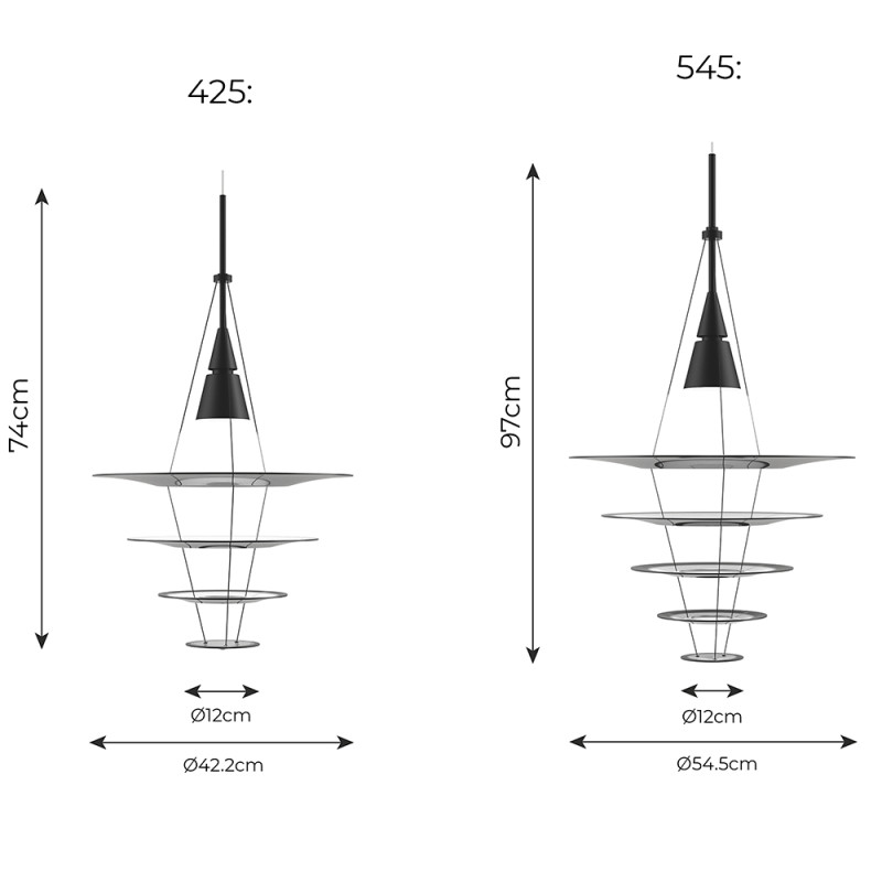 Specification Image for Louis Poulsen Enigma Pendant 