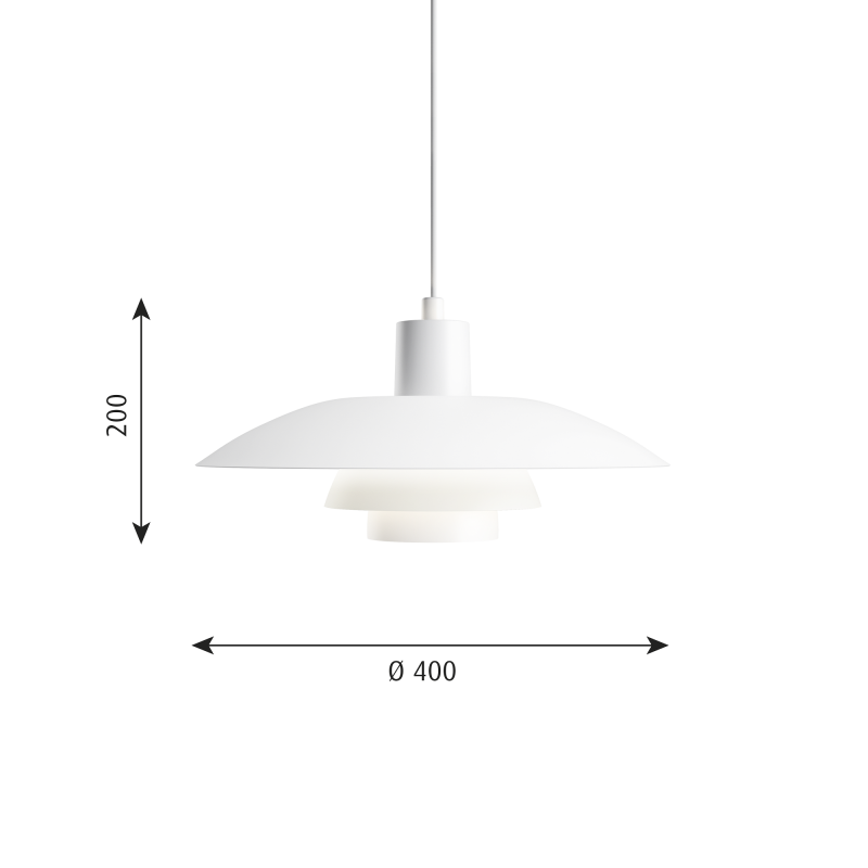 Specification image for Louis Poulsen PH 4/3 Pendant