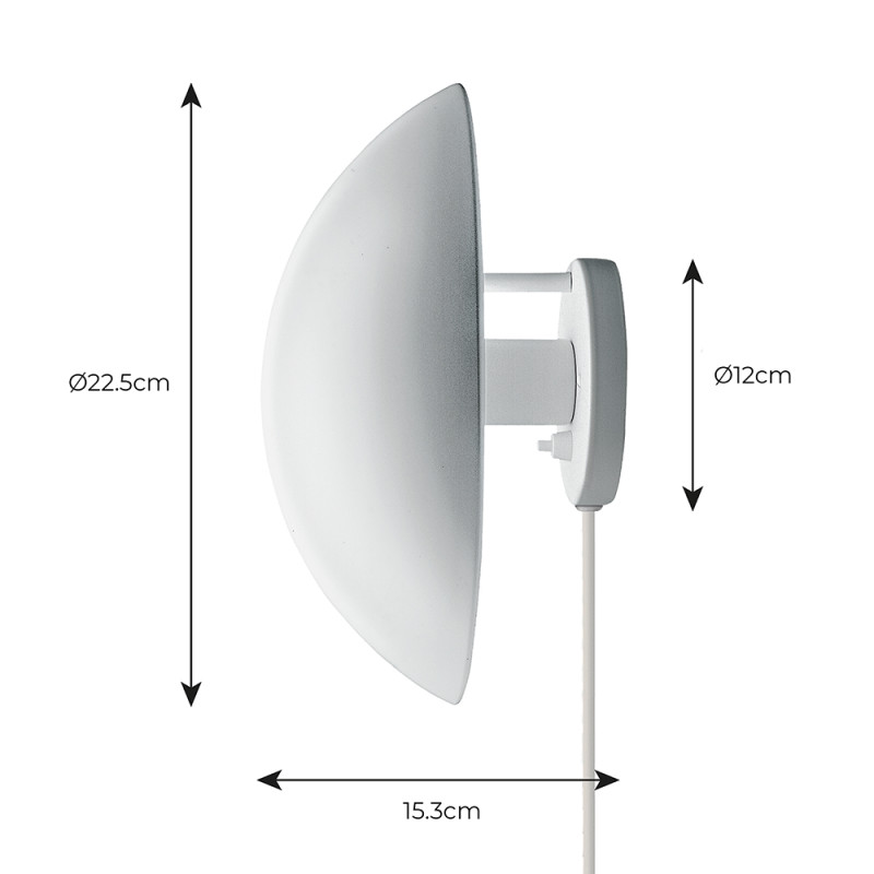 Specification Image for Louis Poulsen PH Hat Wall Light