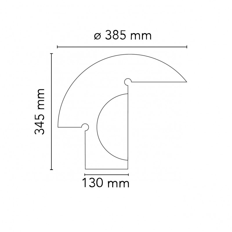 Specification image for Flos Biagio Table Lamp