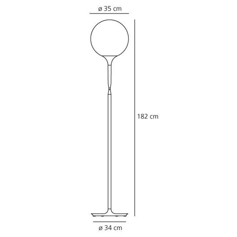 Specification Image for Artemide Castore 35 Floor Lamp