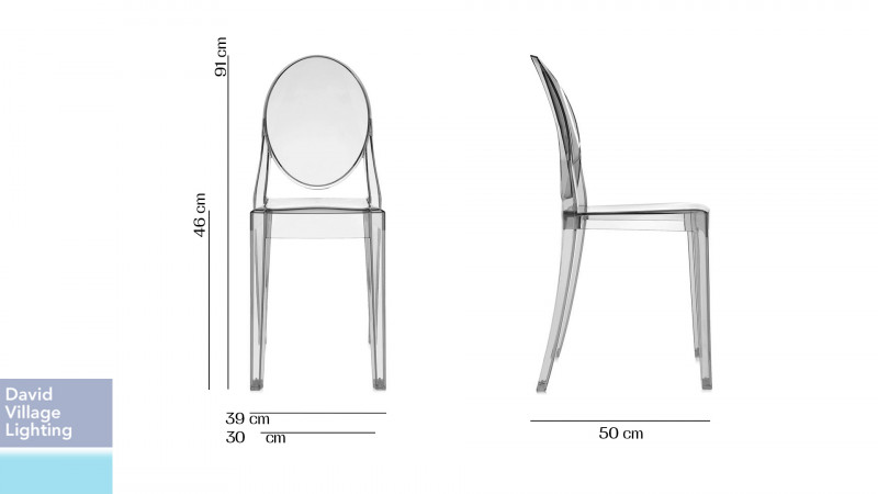 Specification image for Kartell Victoria Ghost Chair