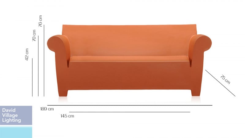 Specification image for Kartell Bubble Club Sofa 
