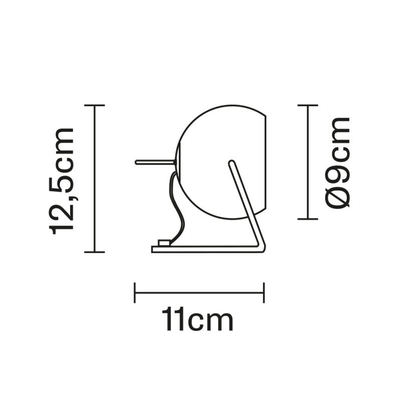 Specification Image for Fabbian Beluga Table Lamp