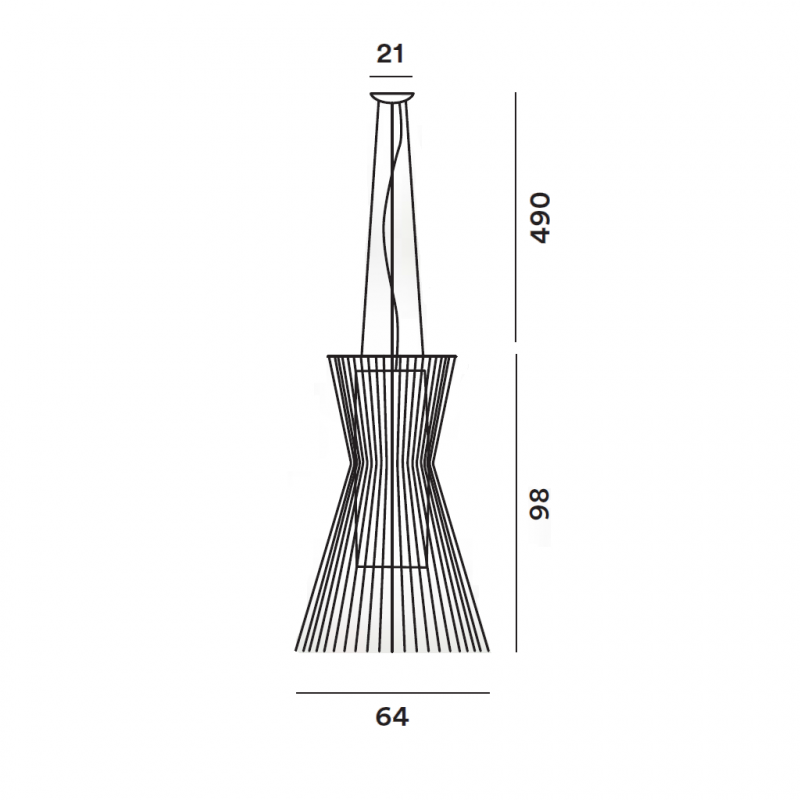 Specification image for Foscarini Allegro Vivace Pendant 