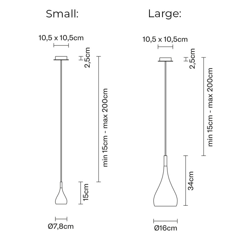 Specification Image for Fabbian Bijou Pendant