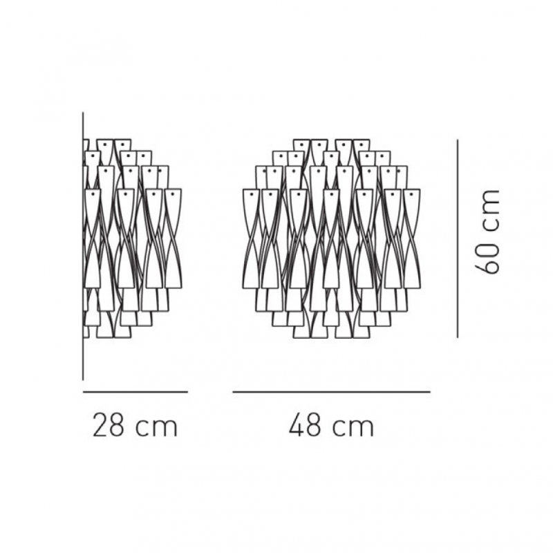 Specification image for Axolight Aura Wall Light