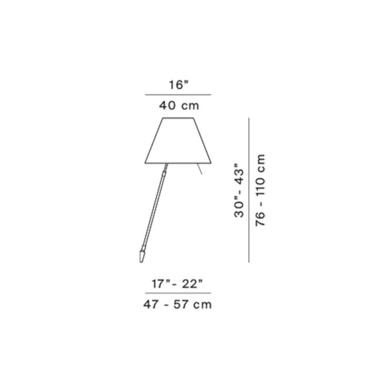 Specification Image for Costanza Fixed Wall Light