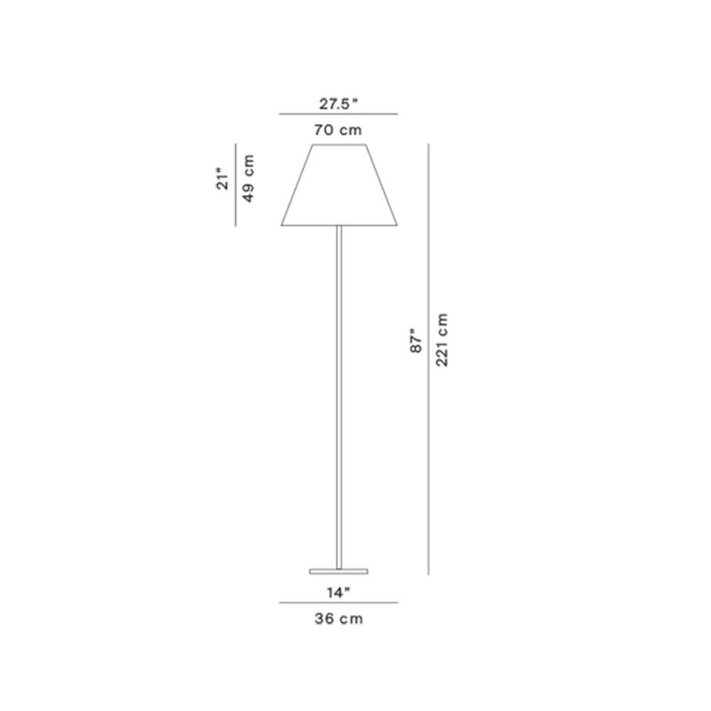 Specification Image for Costanza Grande Outdoor Floor Lamp