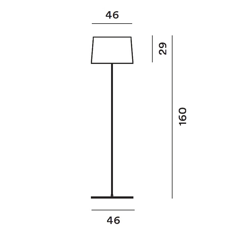 Specification image for Foscarini Twiggy Reading Floor Lamp