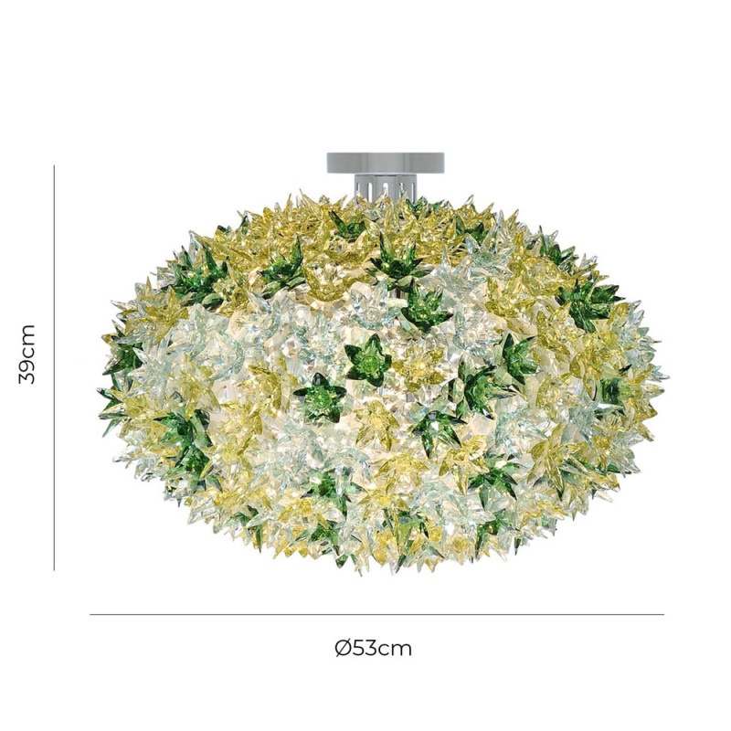 Specification Image for Kartell Bloom C1 Ceiling Light