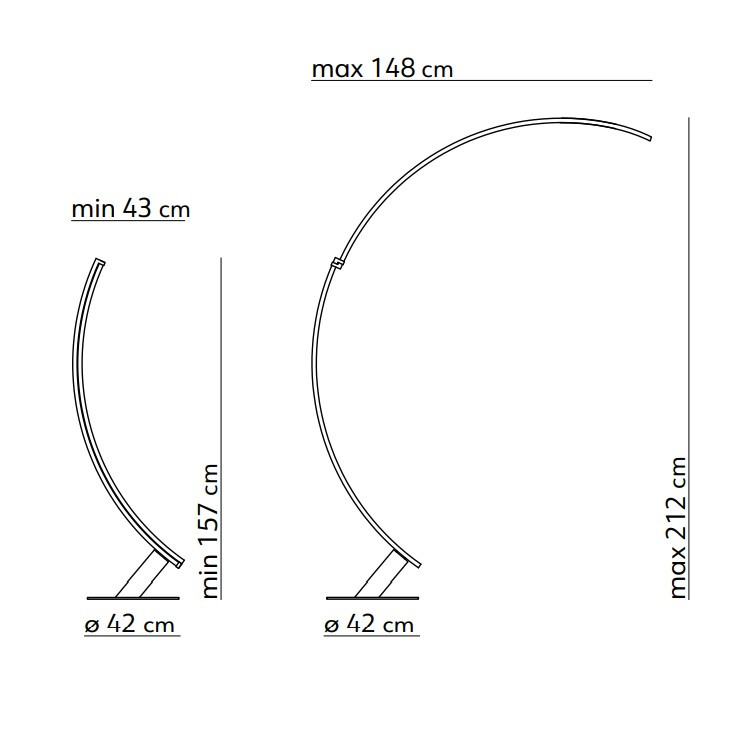 KDLN Kyudo LED Floor Lamp Specification 