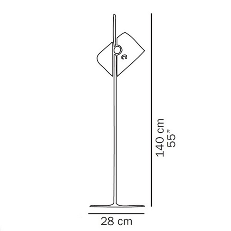Oluce Coupe 3321 Floor Lamp Specification 