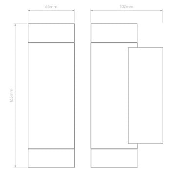 Specification Image for Astro Dartmouth Twin Wall Light