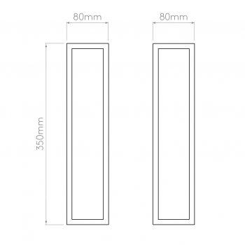 Specification image for Astro Harvard Outdoor Wall Light