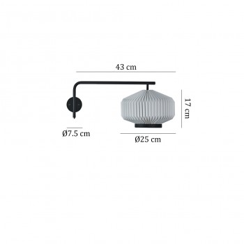 Specification image for Le Klint Shibui Wall Light