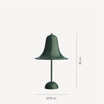 Specification image for Verpan Pantop Portable Table Lamp