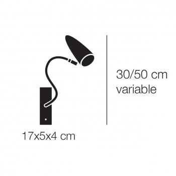 Specification image for Catellani & Smith CicloItalia Flex W1 Wall Light