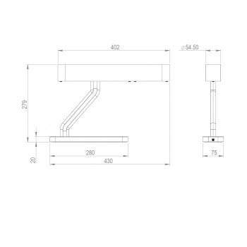 Specification image for Bert Frank Colt LED Table Lamp